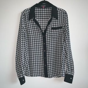 Vince Camuto Chiffon Blouse - Black & White